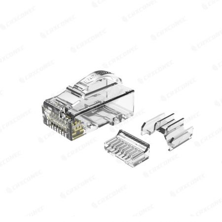 תפס קשת Cat6A UTPקונקטור RJ45עם צלב והכנסה - תפס קשת UTP Cat.6Aקונקטור RJ45עם צלב והכנסה